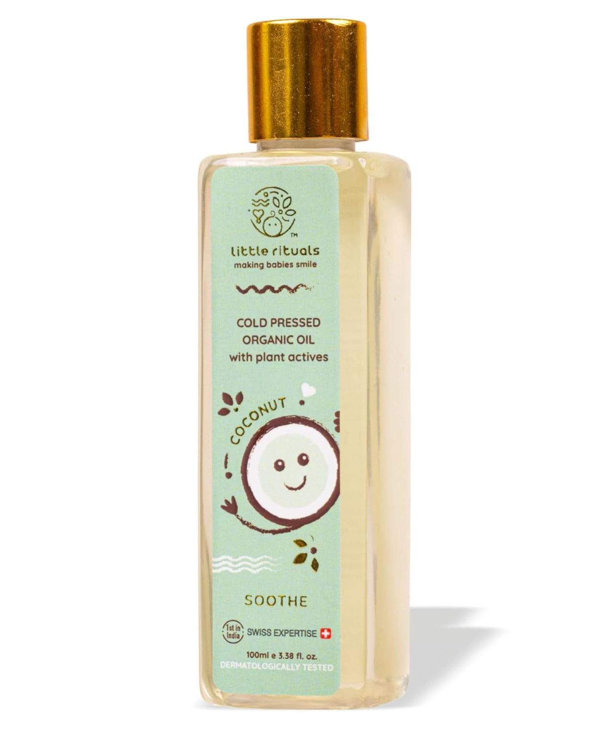 Little Rituals Soothe Coconut Cold Pressed Organic Oil with Plant actives - 200ml