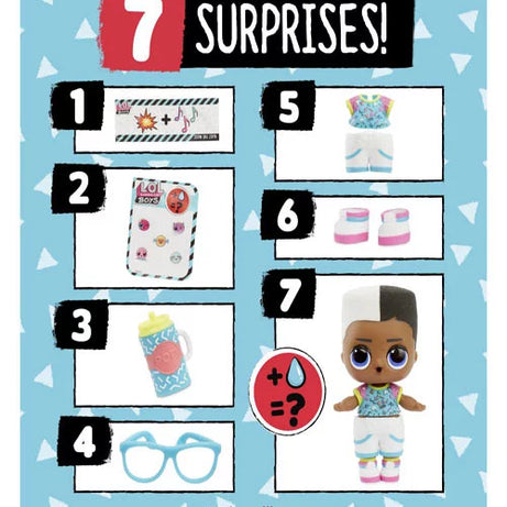 L.O.L. Surprise! Boys – Let’s Be Friends! Series 1 | 7 Surprises Including Outfit, Accessories & Water Reveal | Collectible Brother Dolls of Fan Favorites | Random Styles in Blind Pack