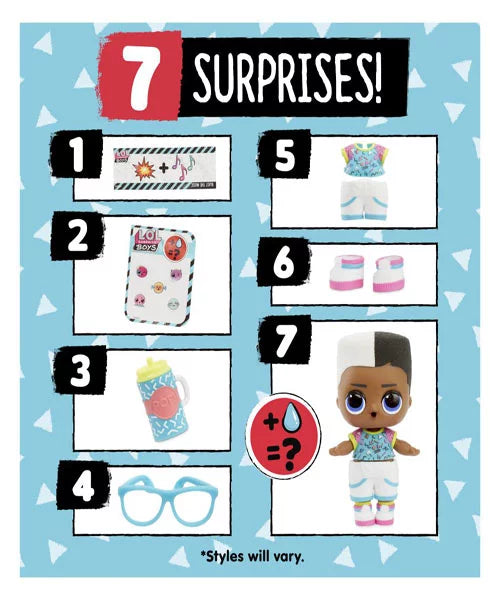 L.O.L. Surprise! Boys – Let’s Be Friends! Series 1 | 7 Surprises Including Outfit, Accessories & Water Reveal | Collectible Brother Dolls of Fan Favorites | Random Styles in Blind Pack