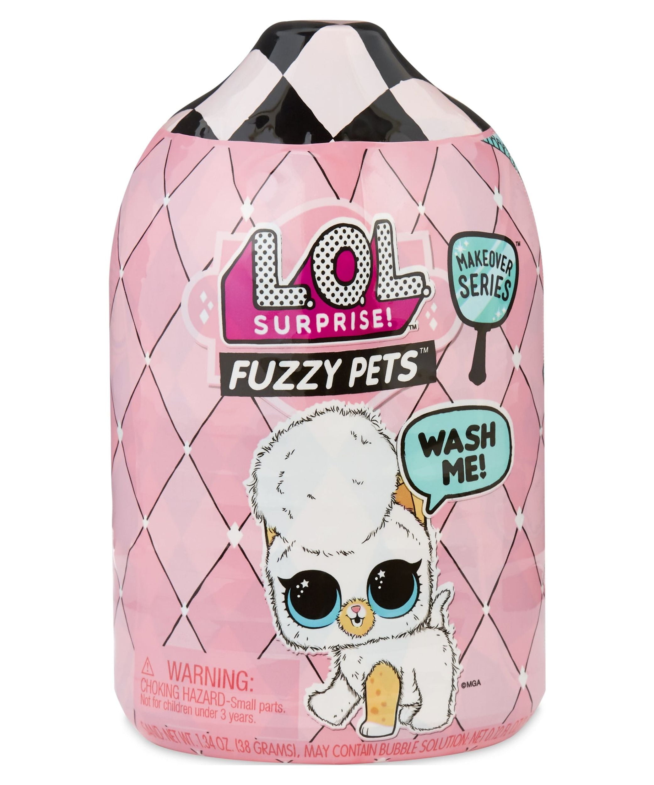L.O.L. Surprise! Fuzzy Pets – Makeover Series | Washable Colorful Fuzz with 7 Surprises | Unbox, Wash & Reveal Pets in Shampoo Bottle Case - MINIMEE KIDS
