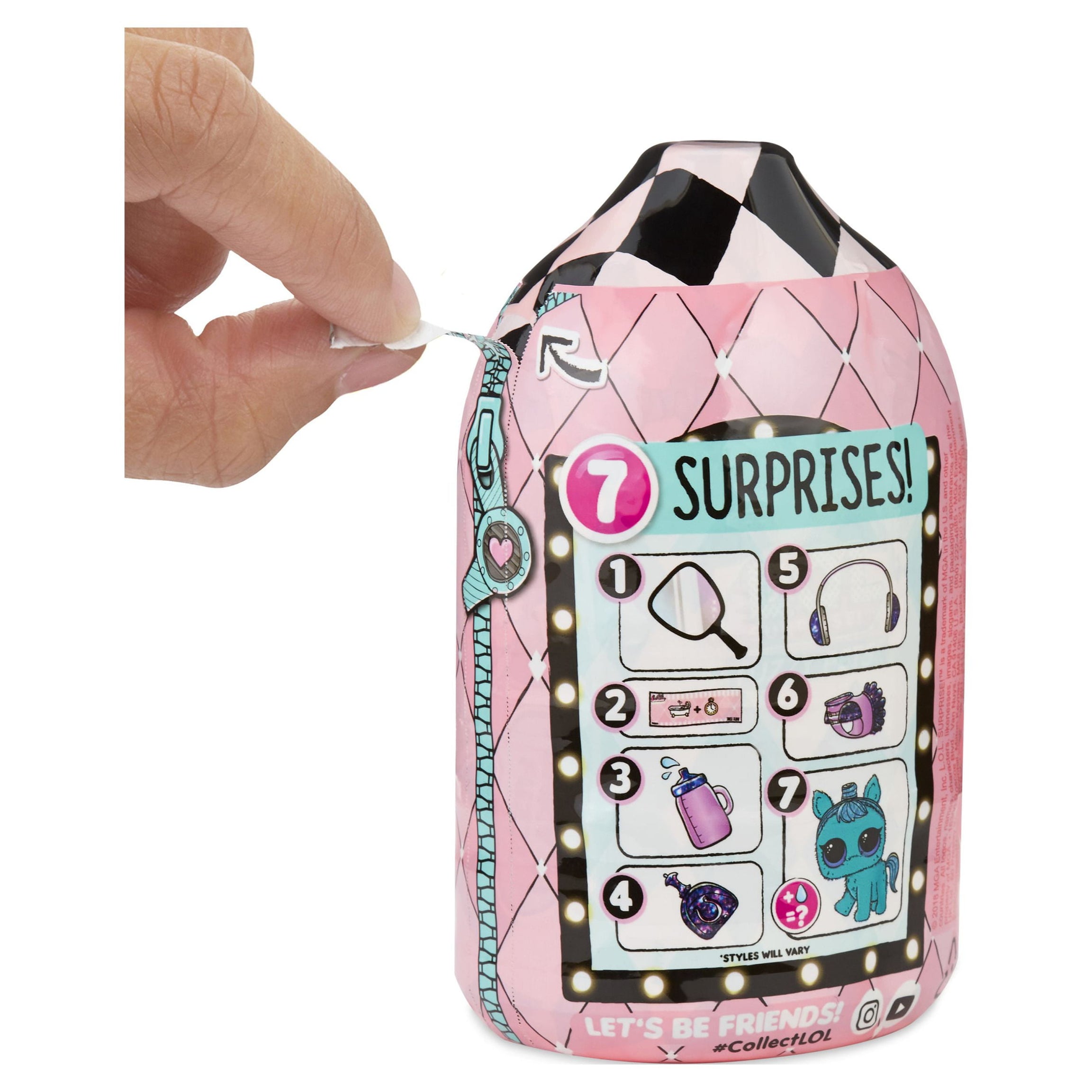 L.O.L. Surprise! Fuzzy Pets – Makeover Series | Washable Colorful Fuzz with 7 Surprises | Unbox, Wash & Reveal Pets in Shampoo Bottle Case