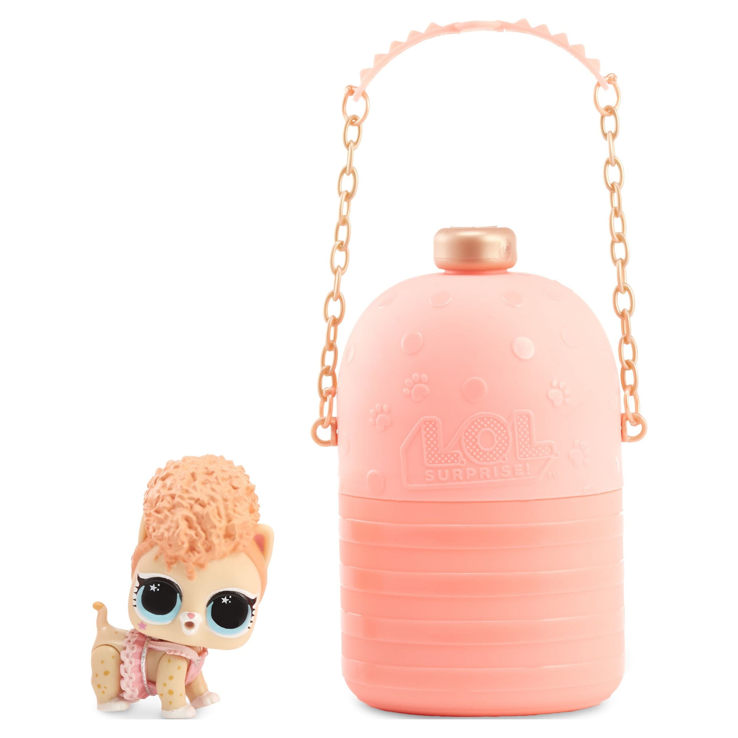 L.O.L. Surprise! Fuzzy Pets – Makeover Series | Washable Colorful Fuzz with 7 Surprises | Unbox, Wash & Reveal Pets in Shampoo Bottle Case