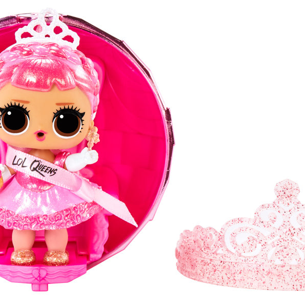 L.O.L. Surprise! Queens Doll – Royal Edition with 9 Surprises | Throne, Tiara, Fashion Accessories | Collectible Ball with Secret Royal Theme | Styles May Vary
