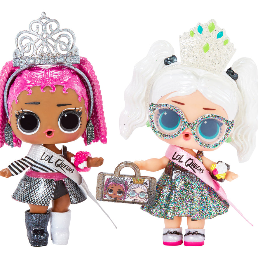 L.O.L. Surprise! Queens Doll – Royal Edition with 9 Surprises | Throne, Tiara, Fashion Accessories | Collectible Ball with Secret Royal Theme | Styles May Vary