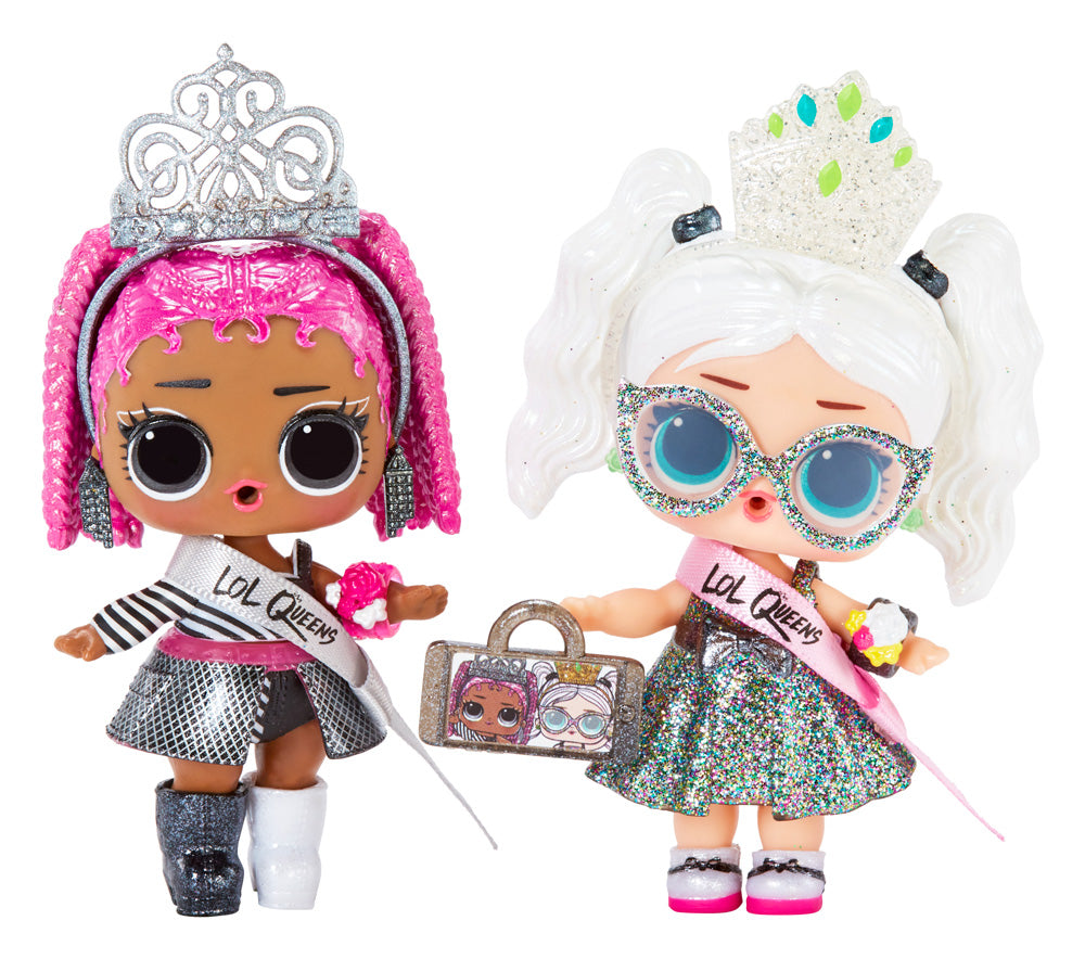 L.O.L. Surprise! Queens Doll – Royal Edition with 9 Surprises | Throne, Tiara, Fashion Accessories | Collectible Ball with Secret Royal Theme | Styles May Vary