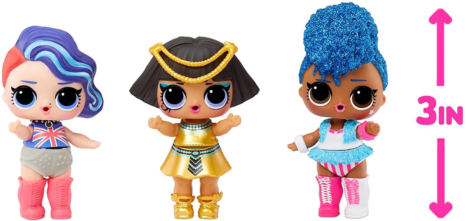 L.O.L. Surprise! World Travel Doll – 8 Surprises Inside Including Passport, Water Reveal & Fashion Accessories | Travel-Themed Collectible in Globe Packaging with Stand | Styles May Vary