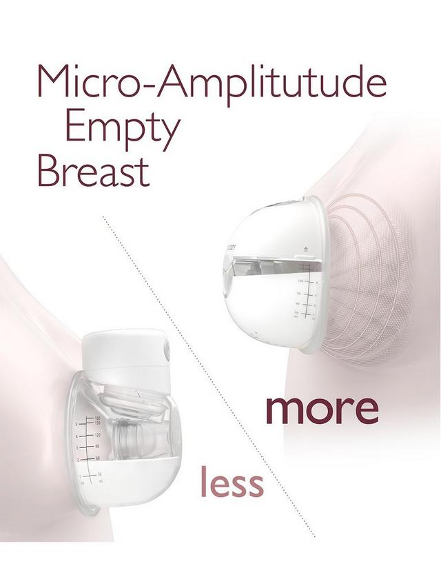 Momcozy M5 Wearable Single Breast Pump – Painless Horizontal Pumping with Vibrate-to-Pump Mode, Hands-Free & Ultra-Lightweight Design