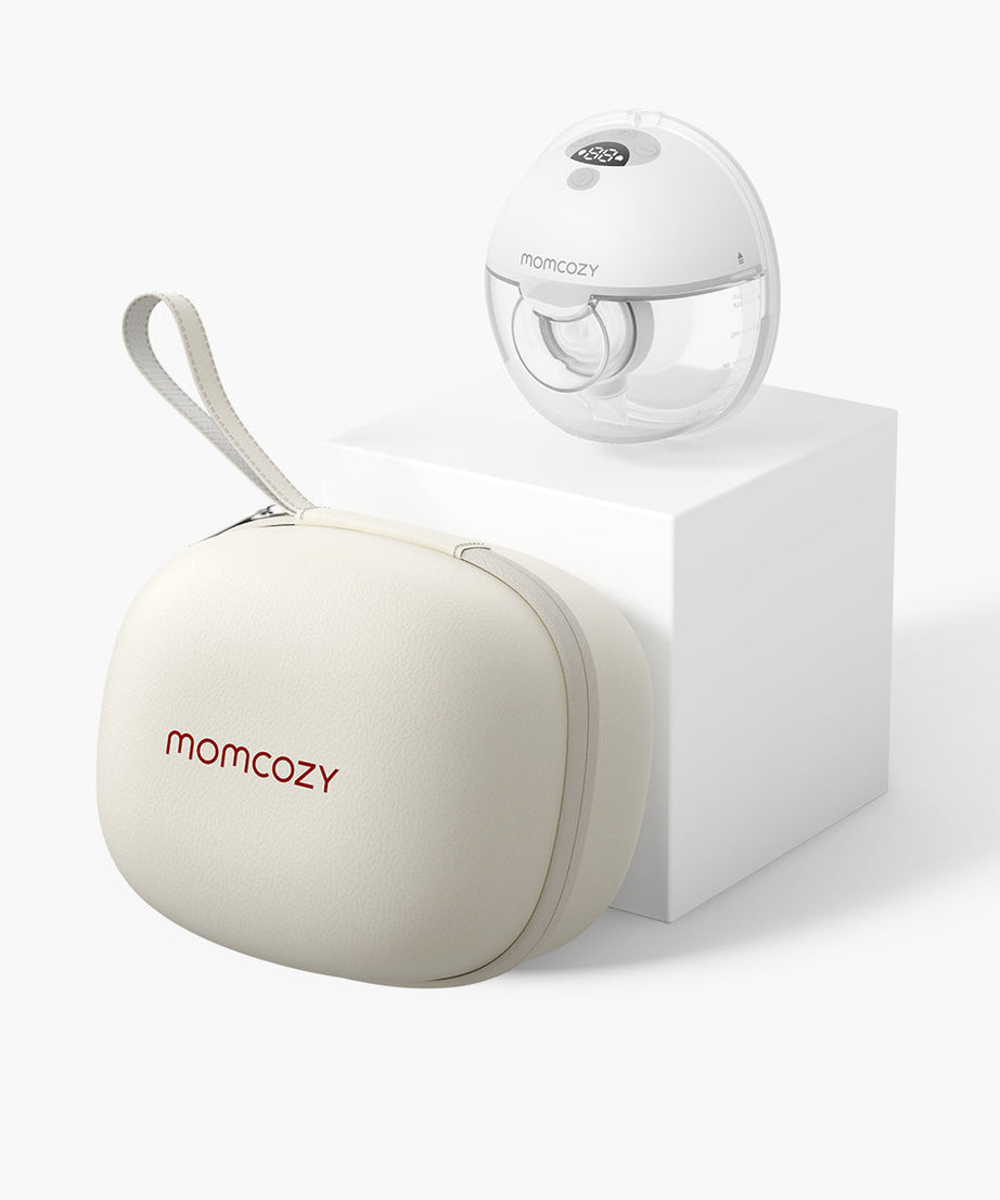 Momcozy M5 Wearable Single Breast Pump – Painless Horizontal Pumping with Vibrate-to-Pump Mode, Hands-Free & Ultra-Lightweight Design