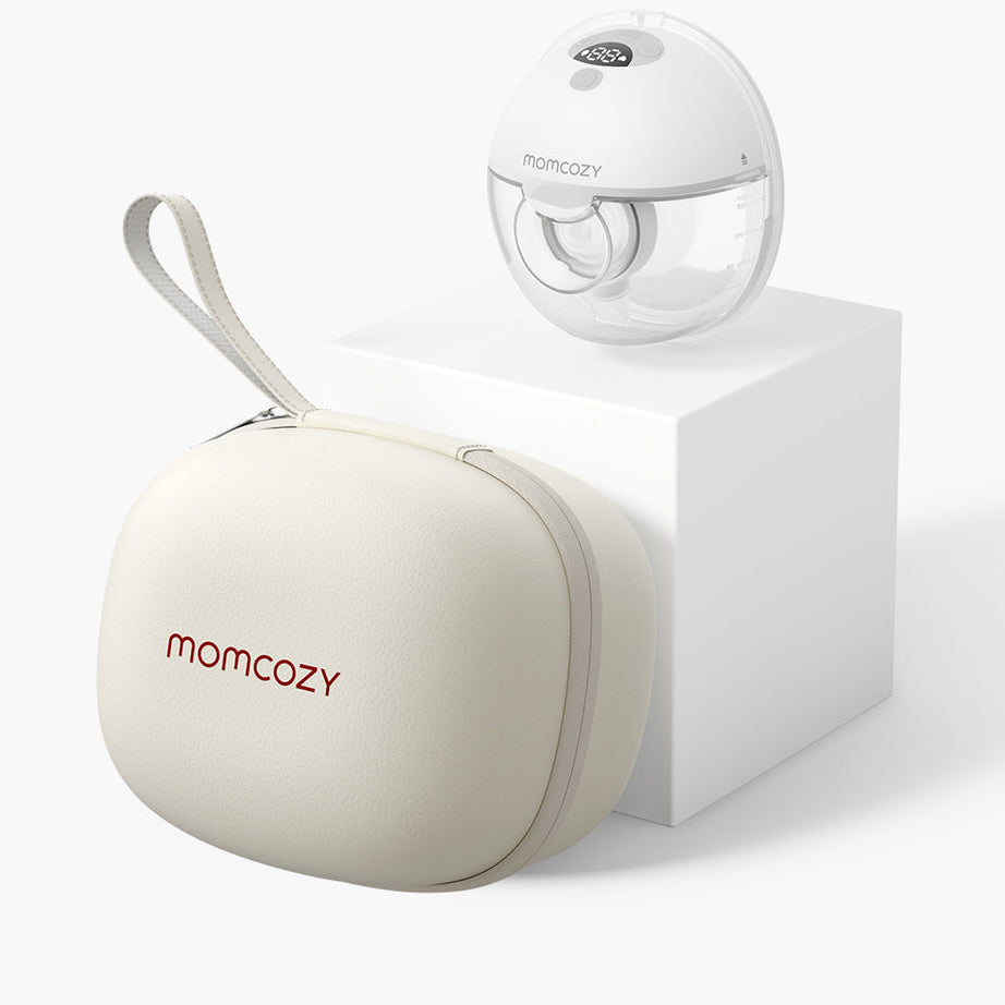 Momcozy M5 Wearable Single Breast Pump – Painless Horizontal Pumping with Vibrate-to-Pump Mode, Hands-Free & Ultra-Lightweight Design
