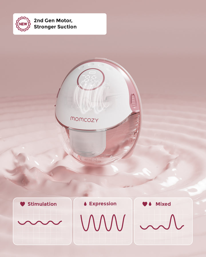 Momcozy Mobile Style™ M6 Hands-free Wearable Breast Pump | Ultra-Slim & Discreet 2nd Gen Motor | 3 Modes & 9 Suction Levels | Single or Double Pump Options with 12-Month Warranty - MINIMEE KIDS