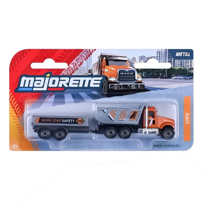 Majorette City Trailers Die-Cast Vehicle Set with Trailer – Metal Miniature Toy Vehicles | 6 Assorted Variants | Moving Parts | 13cm Collectible Toy Cars for Kids 3+ Years - MINIMEE KIDS