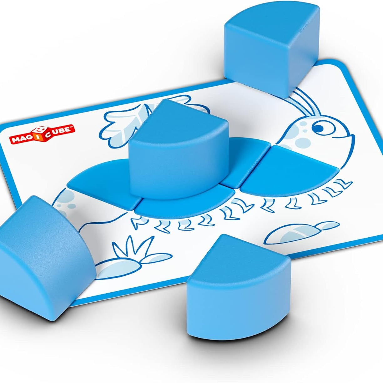 Geomag Magicube Magnetic Building Blocks & Fun Card Activities 16 Pieces For Ages 2-5 Years