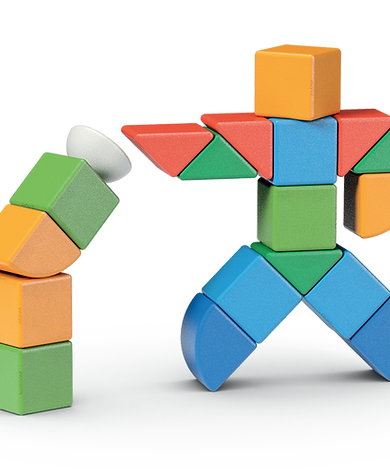 Geomag Magicube Little World 25 Pieces Magnetic Building Blocks with Magnetic Wheels For Ages 1-5 Years