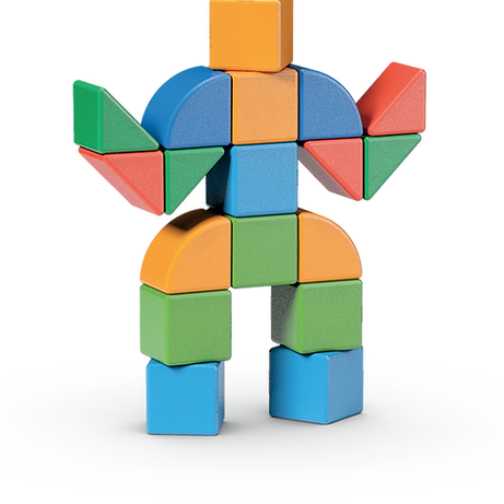 Geomag Magicube Little World 25 Pieces Magnetic Building Blocks with Magnetic Wheels For Ages 1-5 Years