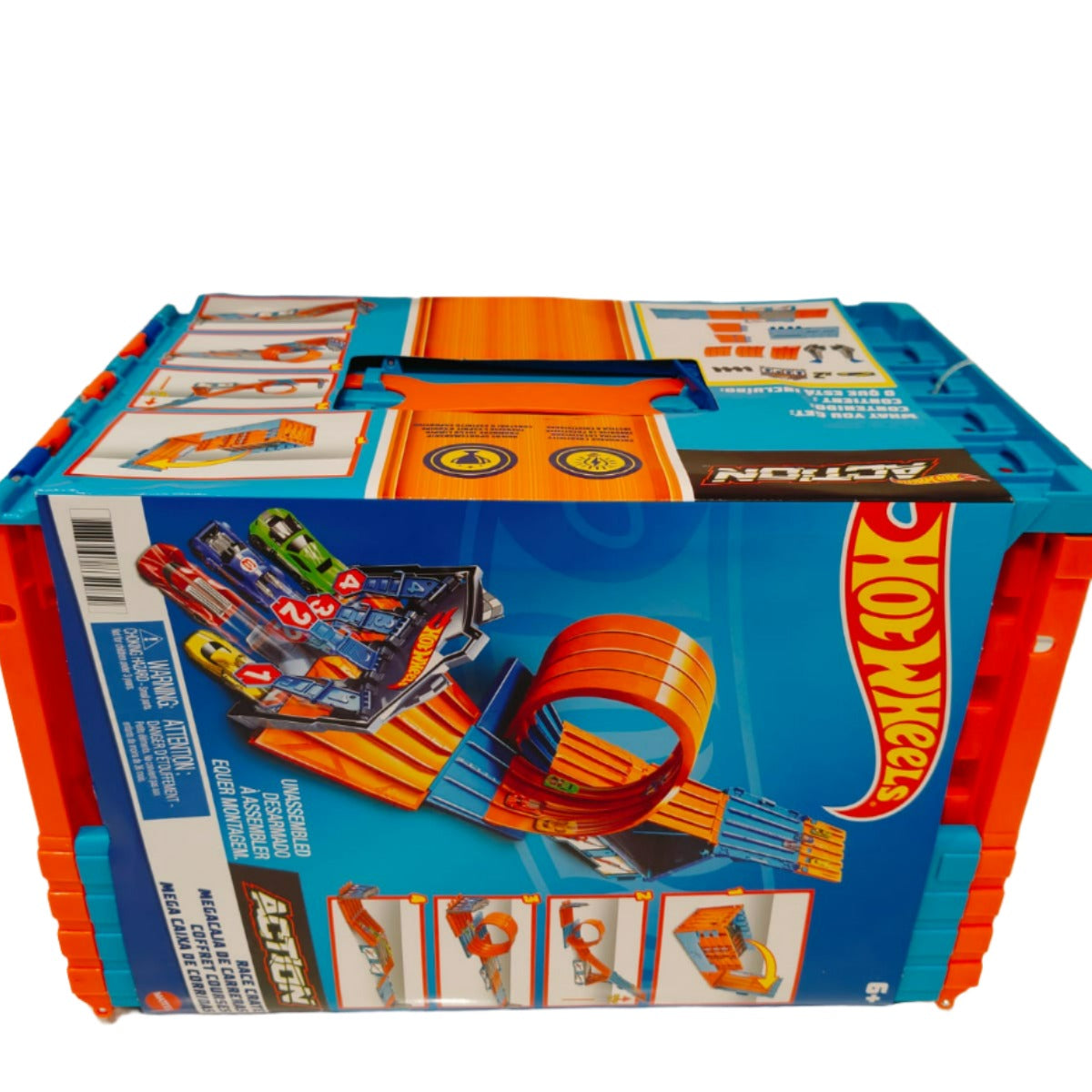 Hot Wheels Action Race Crate Unassembled 3-in-1 Track Playset for Ages 6+ Years
