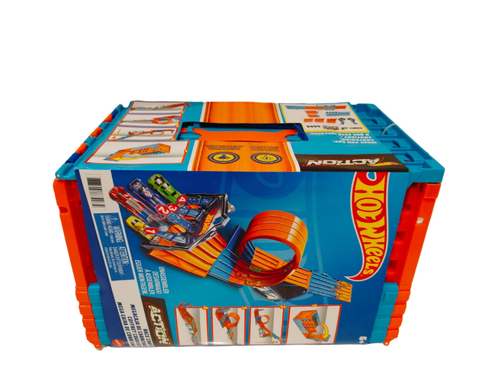 Hot Wheels Action Race Crate Unassembled 3-in-1 Track Playset for Ages 6+ Years