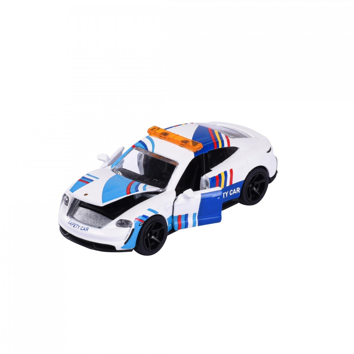 Majorette Porsche Edition - Porsche Taycan Turbo S Safety Car | Official Licensed Die-Cast Car with Metal Body, Rubber Tires, Suspension & Opening Parts | Collector’s Edition | 3+