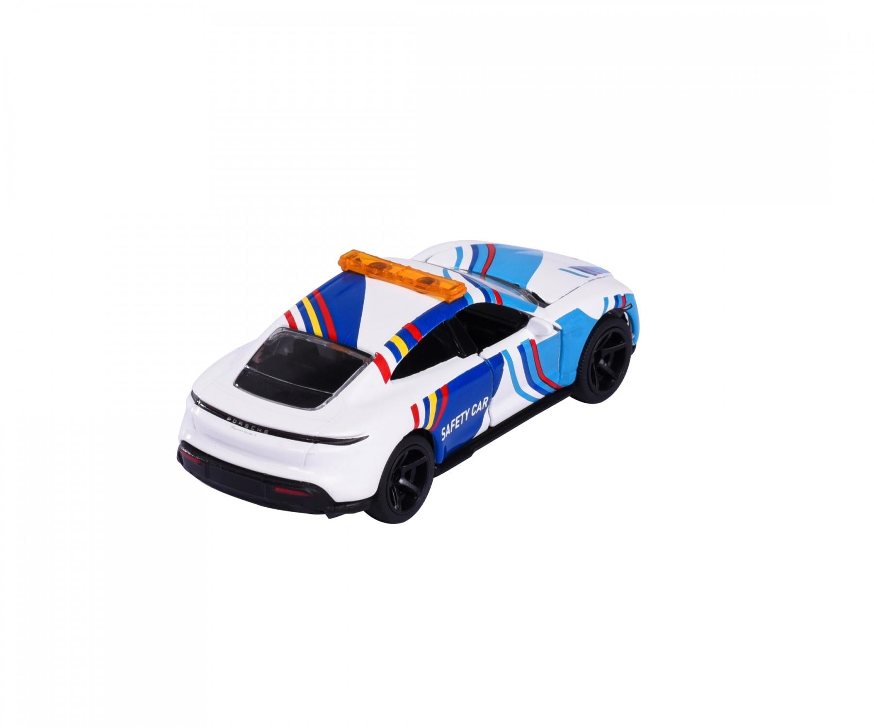 Majorette Porsche Edition - Porsche Taycan Turbo S Safety Car | Official Licensed Die-Cast Car with Metal Body, Rubber Tires, Suspension & Opening Parts | Collector’s Edition | 3+