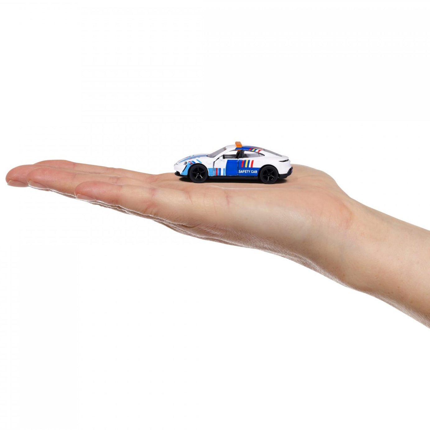 Majorette Porsche Edition - Porsche Taycan Turbo S Safety Car | Official Licensed Die-Cast Car with Metal Body, Rubber Tires, Suspension & Opening Parts | Collector’s Edition | 3+