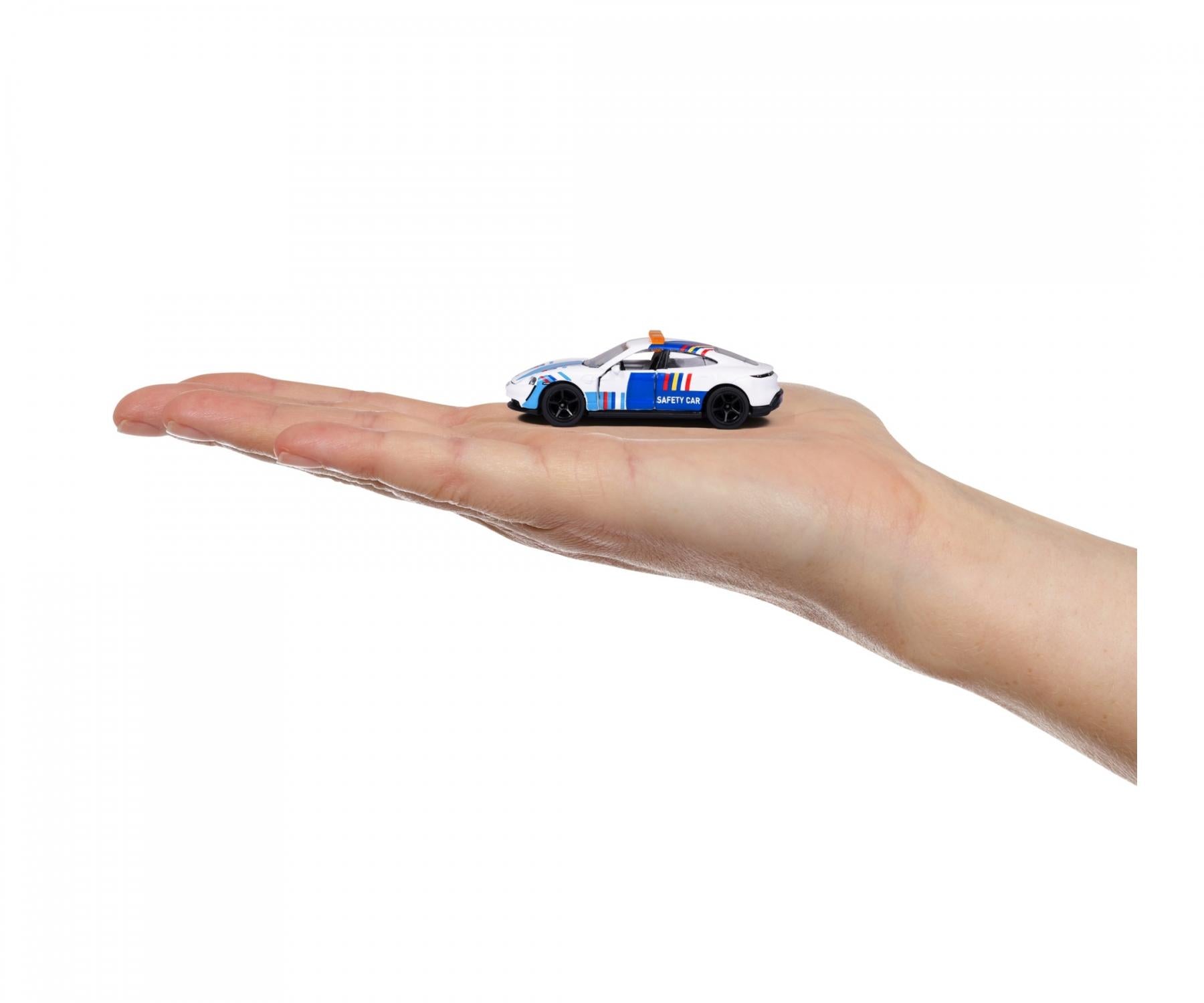 Majorette Porsche Edition - Porsche Taycan Turbo S Safety Car | Official Licensed Die-Cast Car with Metal Body, Rubber Tires, Suspension & Opening Parts | Collector’s Edition | 3+