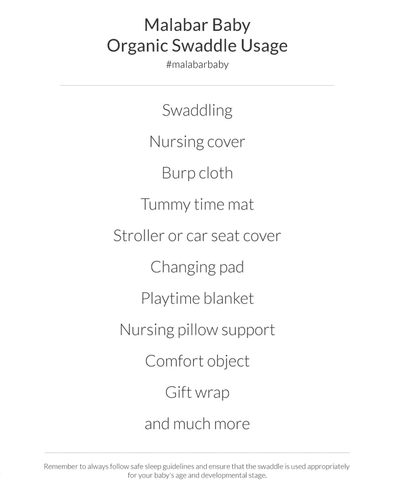 Malabar Baby Organic Muslin Swaddle - Hive Print | GOTS Certified Lightweight Cotton | 47" x 47" | Nature-Inspired Honeycomb Design for Newborns & Infants