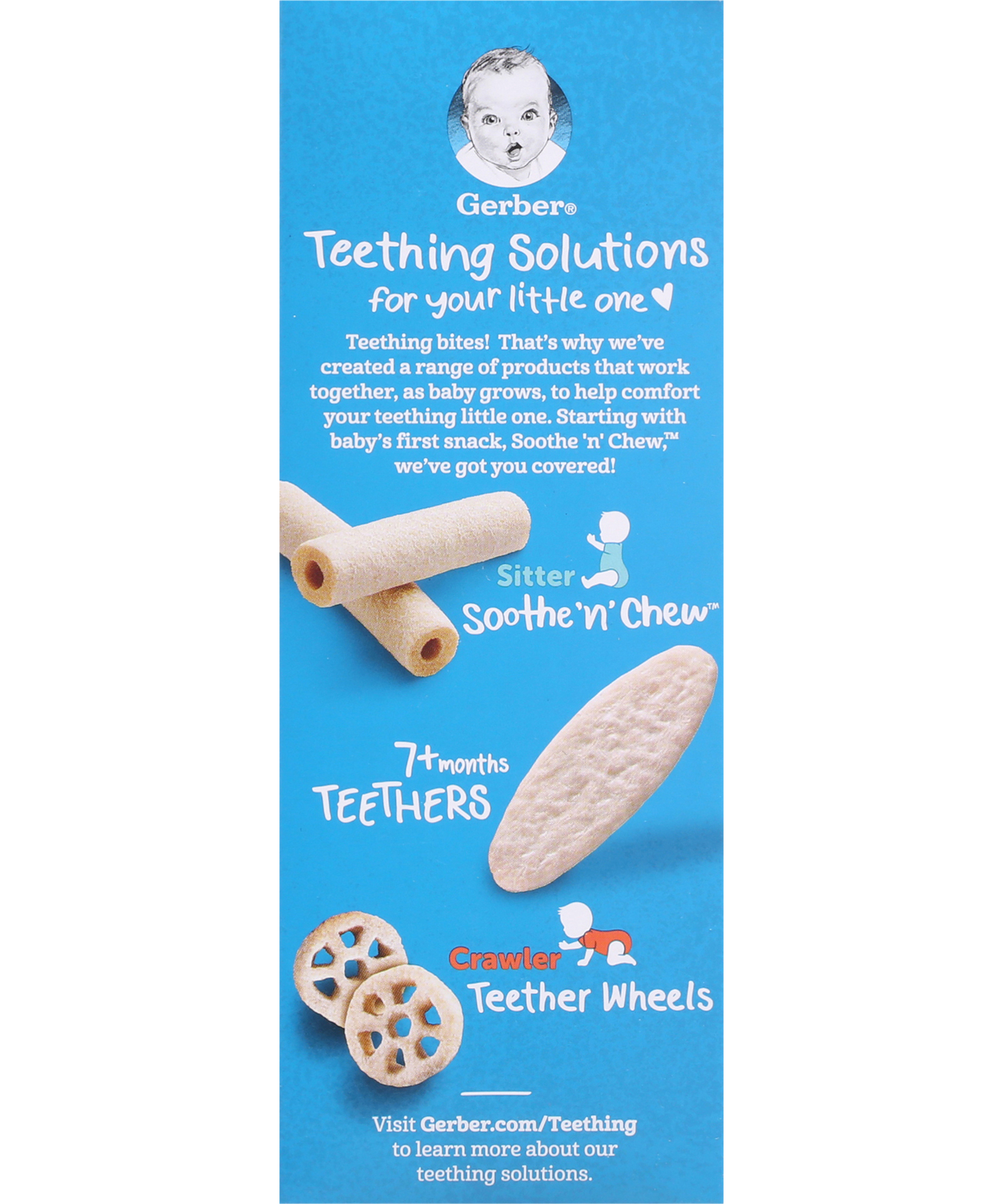Gerber Snacks for Baby Teethers Gentle Teething Wafers - Mango Raspberry | 7+ Months | Non-GMO | 12 Individually Wrapped 2-Packs | 24 Wafers | 48g - MINIMEE KIDS