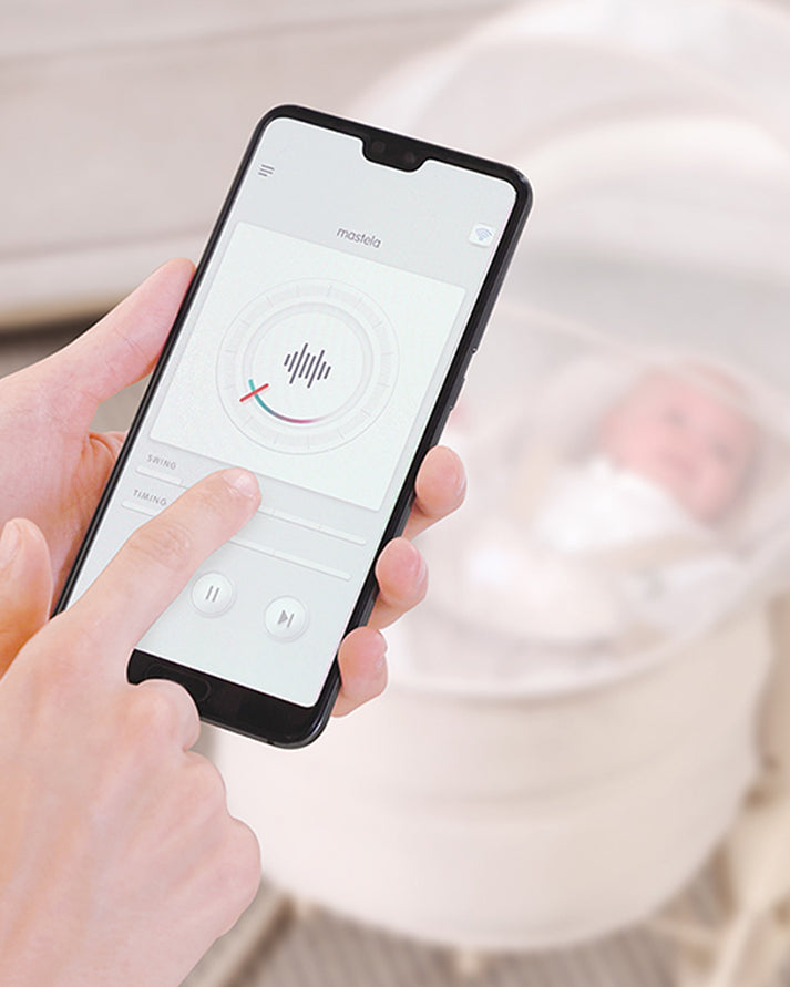 Mastela 4-in-1 Swing & Bassinet | Multi-Function Baby Cradle, Bedside Sleeper & Stationary Seat with Bluetooth & Melodies | 0-36 Months (Upto 15 Kg) | Minimee