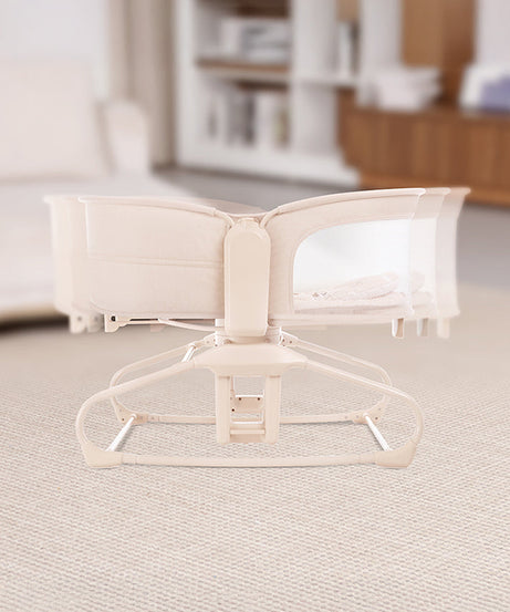 Mastela 4-in-1 Swing & Bassinet | Multi-Function Baby Cradle, Bedside Sleeper & Stationary Seat with Bluetooth & Melodies | 0-36 Months (Upto 15 Kg) | Minimee