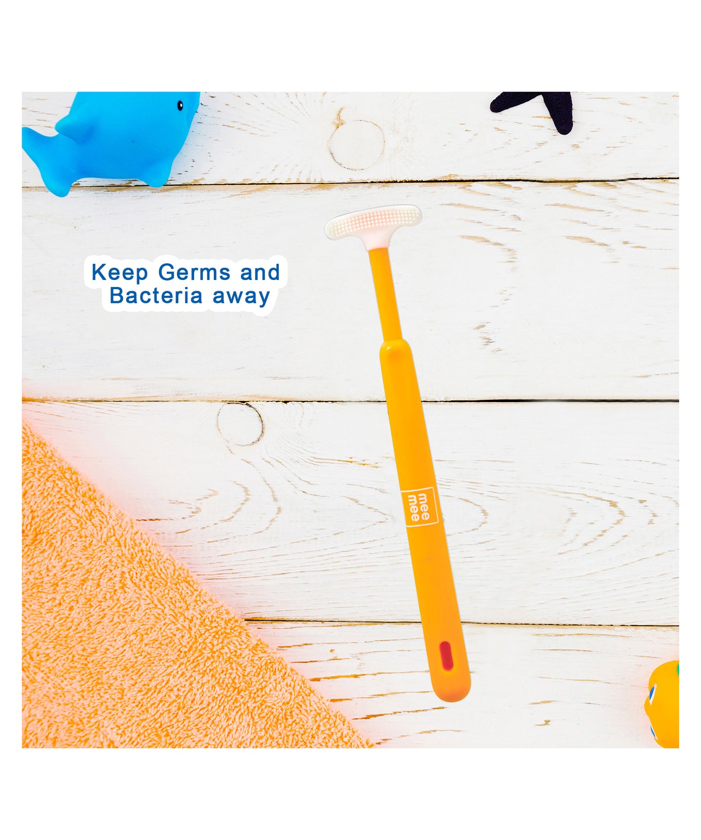 Mee Mee The Caring touch Gentle Tender Tongue Cleaner for 0+ months Special Small size (Color May vary) - MINIMEE KIDS