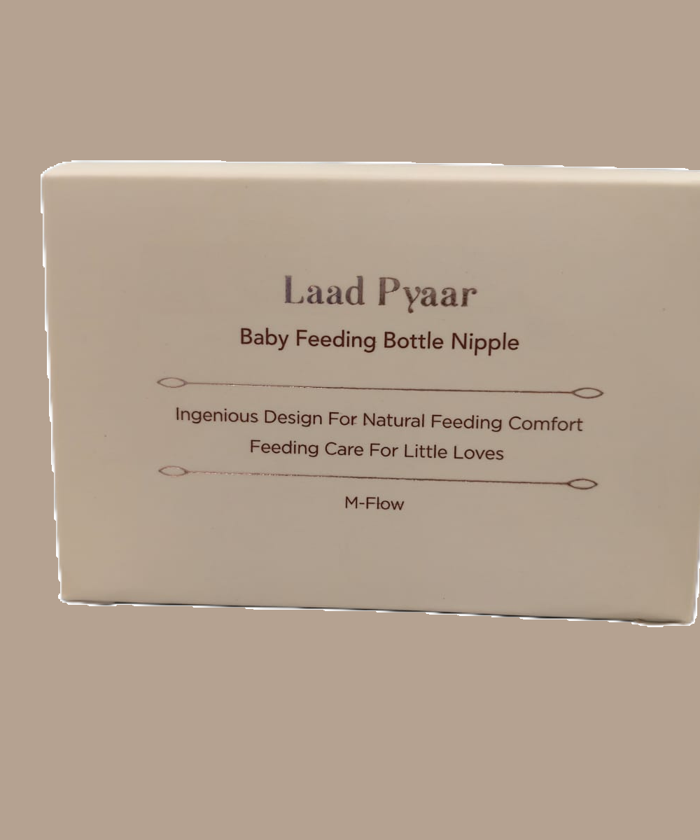 Baby Forest Laad Pyaar Baby Feeding Bottle Nipples (S-Flow & M-Flow) – Soft, BPA-Free Silicone Teats for Natural Breastfeeding Comfort