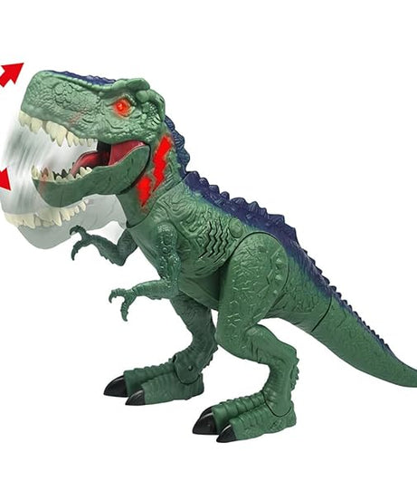 Dragon-i Toys Mighty Megasaur Megahunter Battery Operated T-Rex: Walking, Roaring, and Light-Up Features