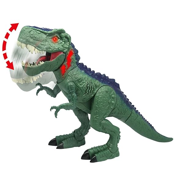 Dragon-i Toys Mighty Megasaur Megahunter Battery Operated T-Rex: Walking, Roaring, and Light-Up Features
