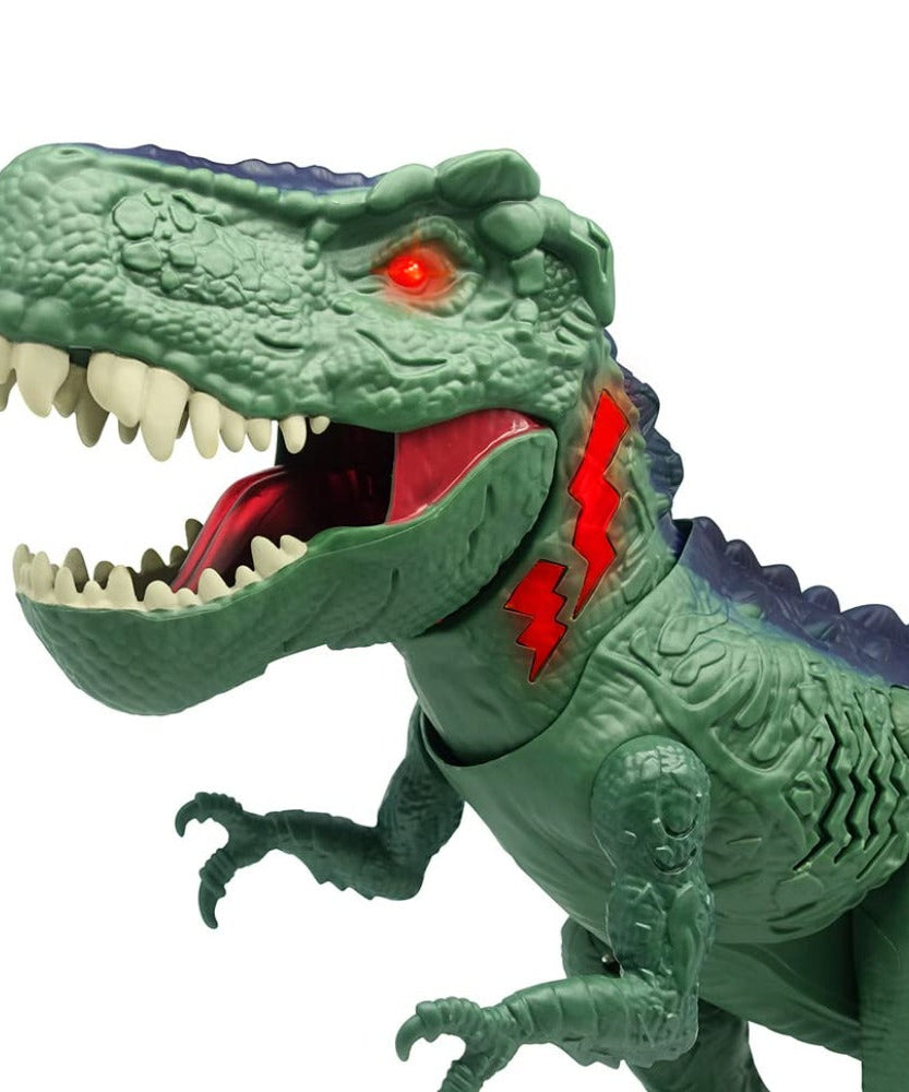 Dragon-i Toys Mighty Megasaur Megahunter Battery Operated T-Rex: Walking, Roaring, and Light-Up Features