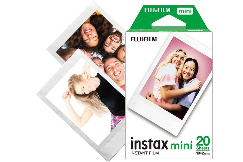 Fujifilm Instax Mini Instant Film – 20 Sheets (2 Packs of 10) | High-Speed ISO 800 | Super Fine Grain for Vivid & Sharp Photos | Compatible with All Instax Mini Cameras