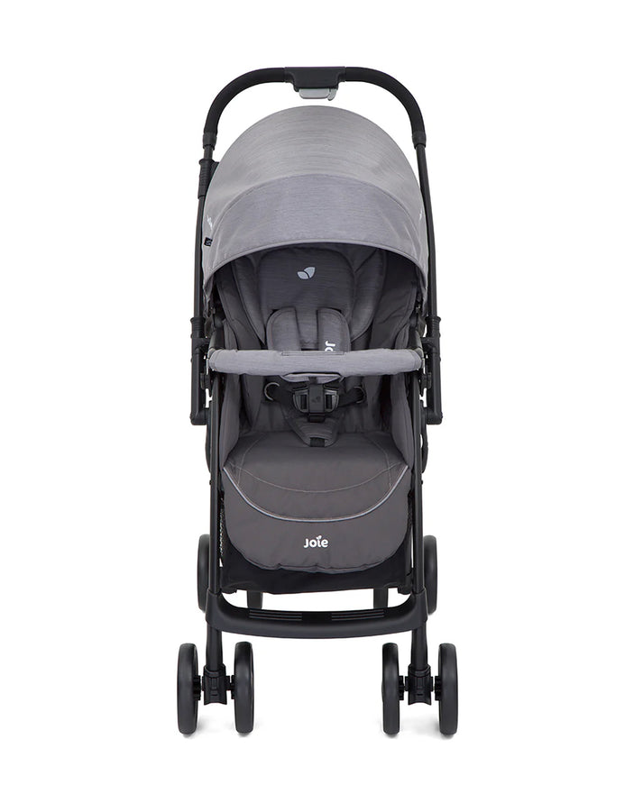 Joie Mirus Compact Stroller - Dark Pewter | From Newborn to 3 Years (Up to 15kg) | With Reversible Handle Lightweight and Versatile - MINIMEE KIDS