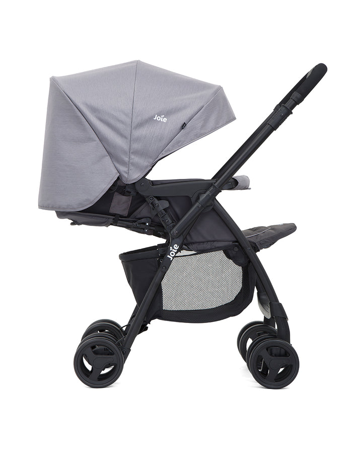 Joie Mirus Compact Stroller - Dark Pewter | From Newborn to 3 Years (Up to 15kg) | With Reversible Handle Lightweight and Versatile - MINIMEE KIDS