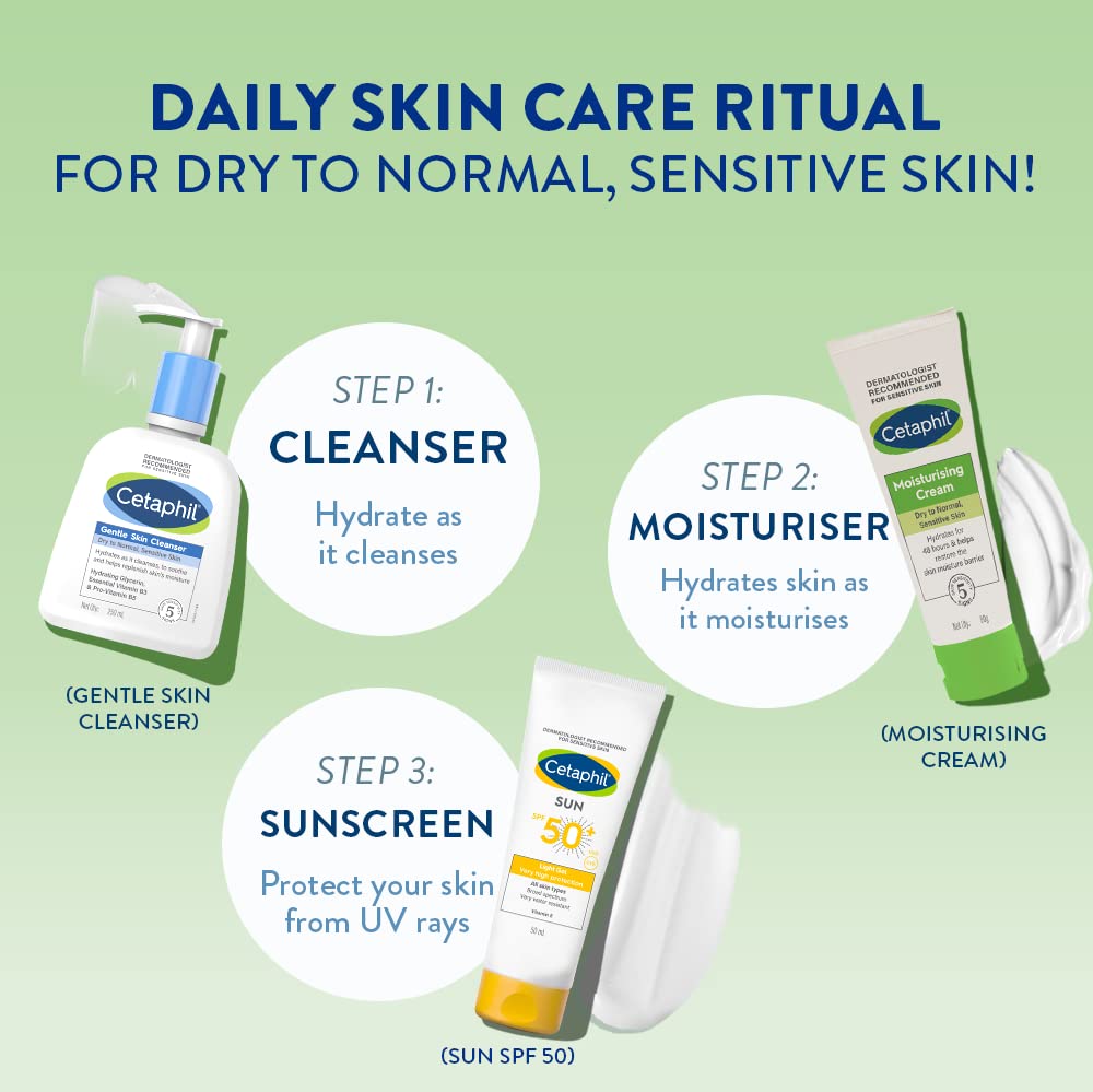 Cetaphil Moisturising Cream Dry to Normal, Sensitive skin - 80g