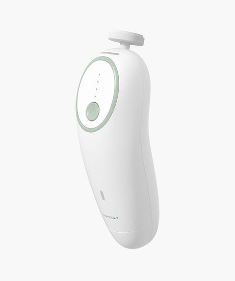 Momcozy Electric Baby Nail File Kit NC02 - Whisper Quiet Low Noise Trimmer with 360° Fog LED Light, 4 Adjustable Speeds, Rechargeable Battery, and Safe Grinding Pads for Gentle Baby Nail Care