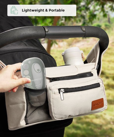 Momcozy Electric Baby Nail File Kit NC02 - Whisper Quiet Low Noise Trimmer with 360° Fog LED Light, 4 Adjustable Speeds, Rechargeable Battery, and Safe Grinding Pads for Gentle Baby Nail Care