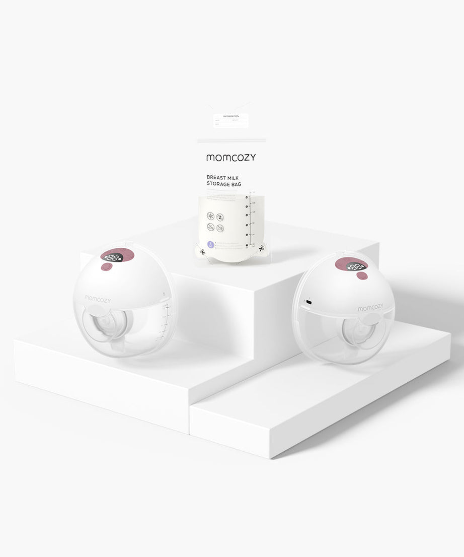 Momcozy M5 Wearable Breast Pump - 2 Pumps | Electric, Painless, Portable & Discreet Pumping Solution - MINIMEE KIDS