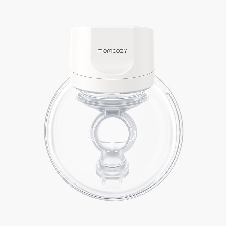 Momcozy S12 Pro Wearable Single Electric Breast Pump – Hands-Free, 24mm, White, Silent & Portable with 3 Modes, 9 Suction Levels, Leakproof Design, Rechargeable & BPA-Free