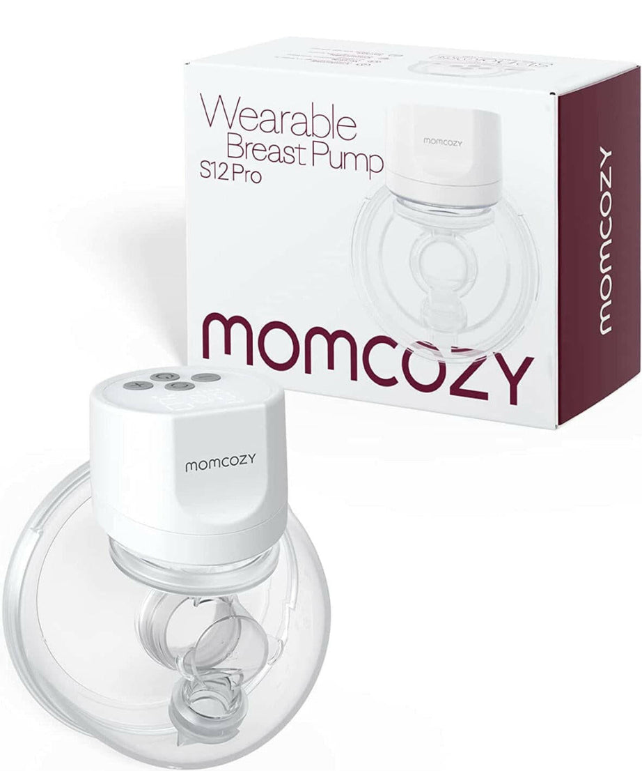 Momcozy S12 Pro Wearable Single Electric Breast Pump – Hands-Free, 24mm, White, Silent & Portable with 3 Modes, 9 Suction Levels, Leakproof Design, Rechargeable & BPA-Free - MINIMEE KIDS
