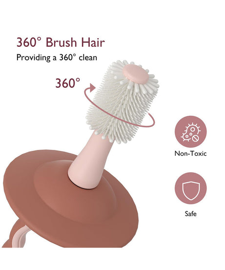 Momcozy 360° Silicone Ultra-Soft Toothbrush for 12+ Months – Gentle and Effective Oral Care for Babies - Color May Vary (As per Availability)