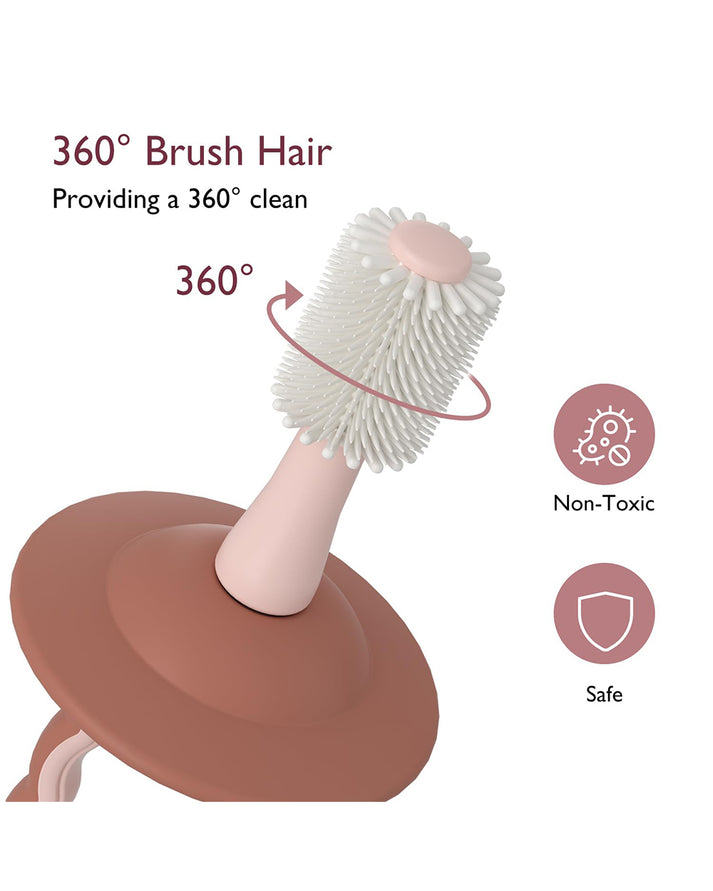 Momcozy 360° Silicone Ultra-Soft Toothbrush for 12+ Months – Gentle and Effective Oral Care for Babies - Color May Vary (As per Availability)