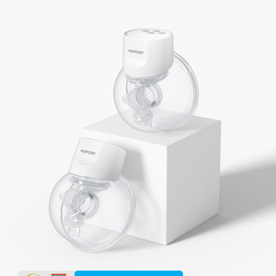 Momcozy Wearable Breast Pump S12 Pro | Dual Pump – 3 Modes, 9 Suction Levels, Double-Sealed Flange, LED Display & Silent Operation for Hands-Free Pumping