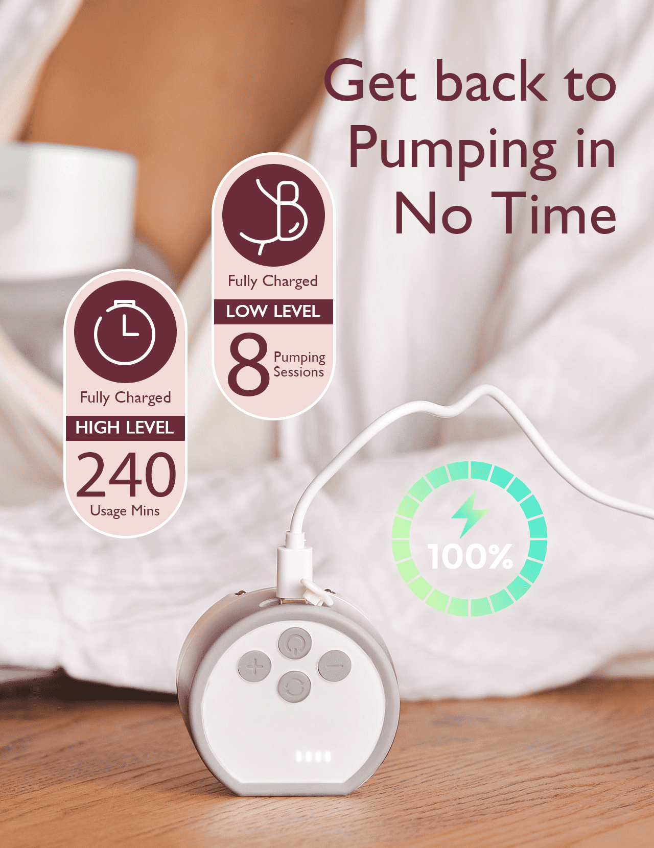 Momcozy Wearable Breast Pump S12 Pro | Dual Pump – 3 Modes, 9 Suction Levels, Double-Sealed Flange, LED Display & Silent Operation for Hands-Free Pumping