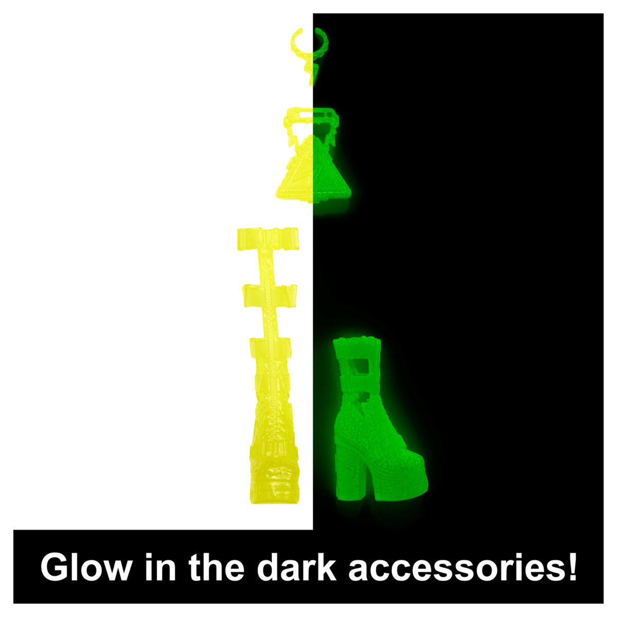 Monster High Skulltimate Secrets: Neon Frights Frankie Stein Doll Set | 125+ Looks, Glow-in-the-Dark Accessories & 19+ Surprises | Coffin Locker Storage for Kids Age 4+