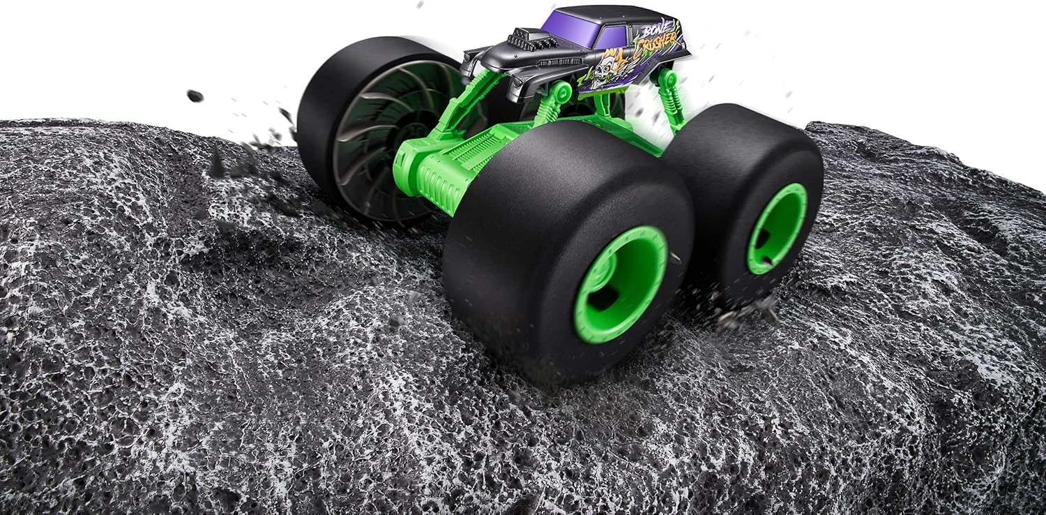 Zuru Metal Machines 6799 Over Drive Monster Truck 1:20 Scale - Battery Powered, All-Terrain, Water-Driving, Flips, 4WD, Toy for Boys and Girls | 1 piece Selected Randomly