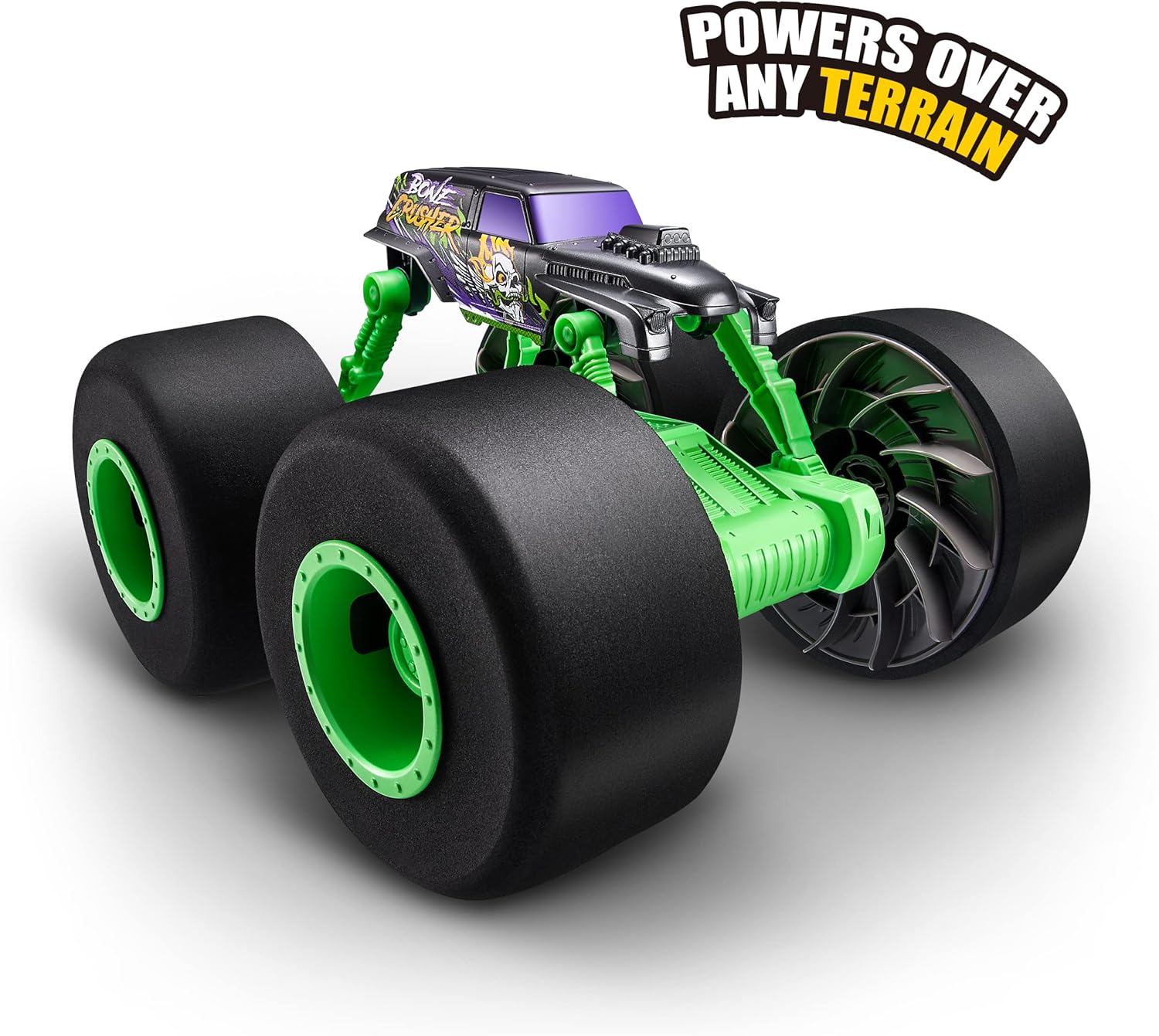 Zuru Metal Machines 6799 Over Drive Monster Truck 1:20 Scale - Battery Powered, All-Terrain, Water-Driving, Flips, 4WD, Toy for Boys and Girls | 1 piece Selected Randomly