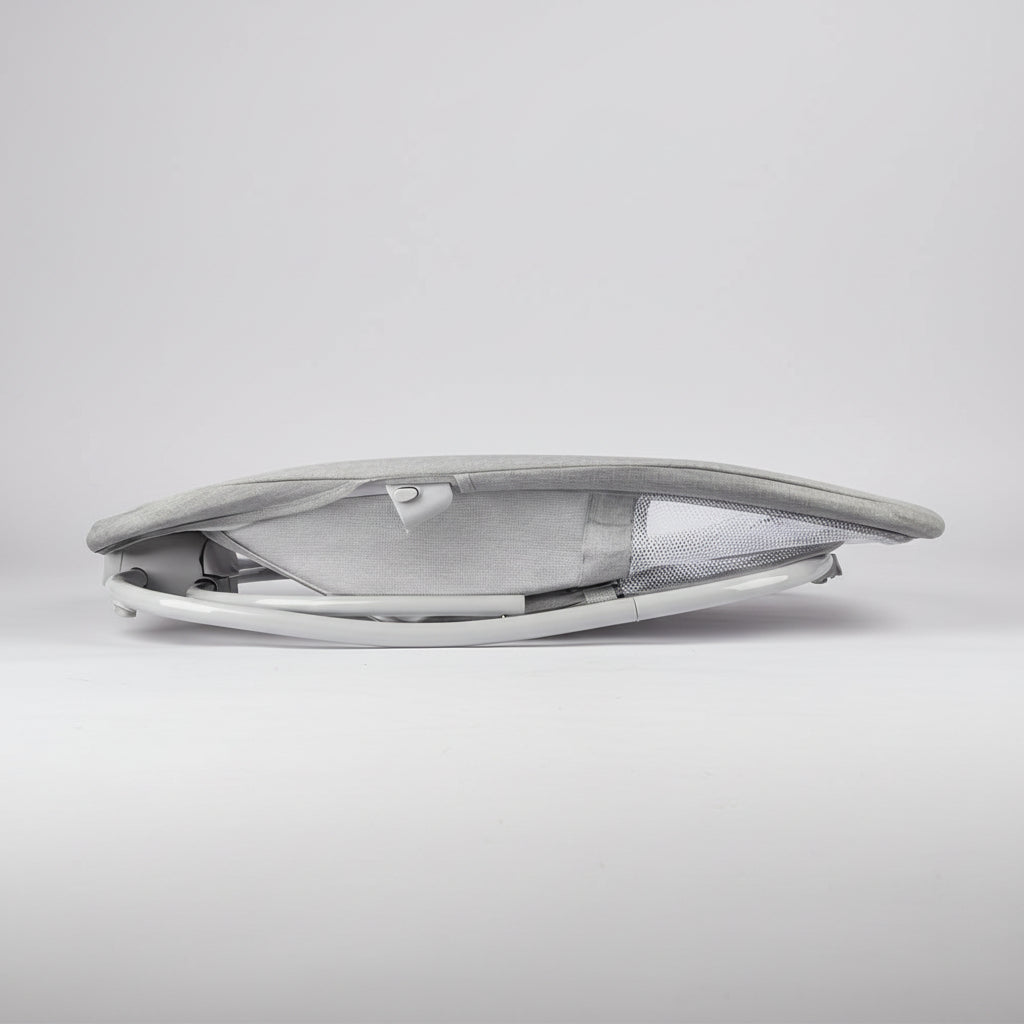 Mastela Baby Deluxe 4-in-1 Smart Swing & Rocker | Bluetooth & App Controlled Automatic Cradle | Birth to 36 Months (15kg) | 5 Swing Angles, Detachable Tray & Mosquito Net - MINIMEE KIDS